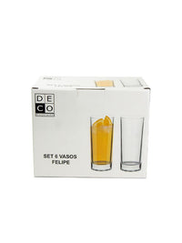 Set 6 Vasos Felipe 300 Ml