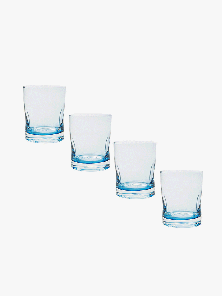 Set 4 Vasos Venecia Azul