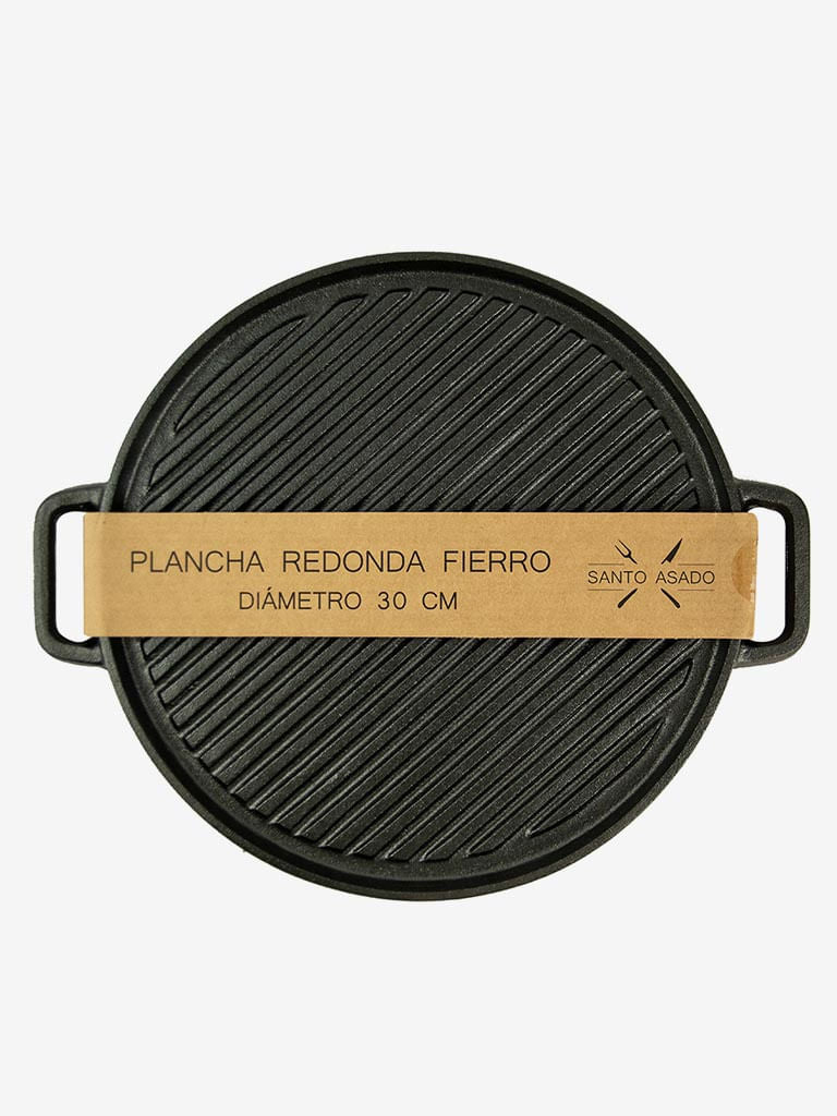 Plancha Redonda Fierro 30 Cm