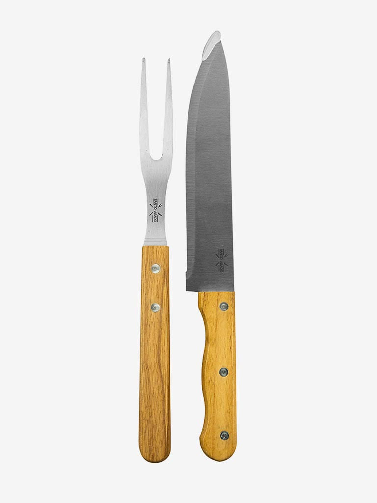 Set 2 Pcs Cuchillo Y Tenedor Asado Lyn