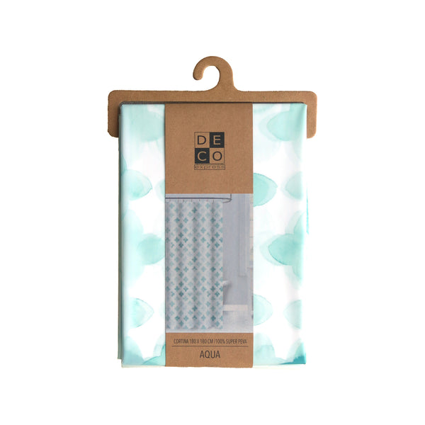 Cortina baño PEVA Aqua Impermeable 180x180 Cms - Decoexpress