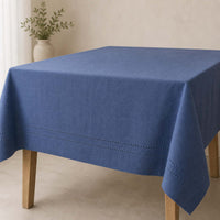 Mantel Picot Azul 160x230 cm - Decoexpress