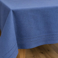 Mantel Picot Azul detalle borde picot - Decoexpress
