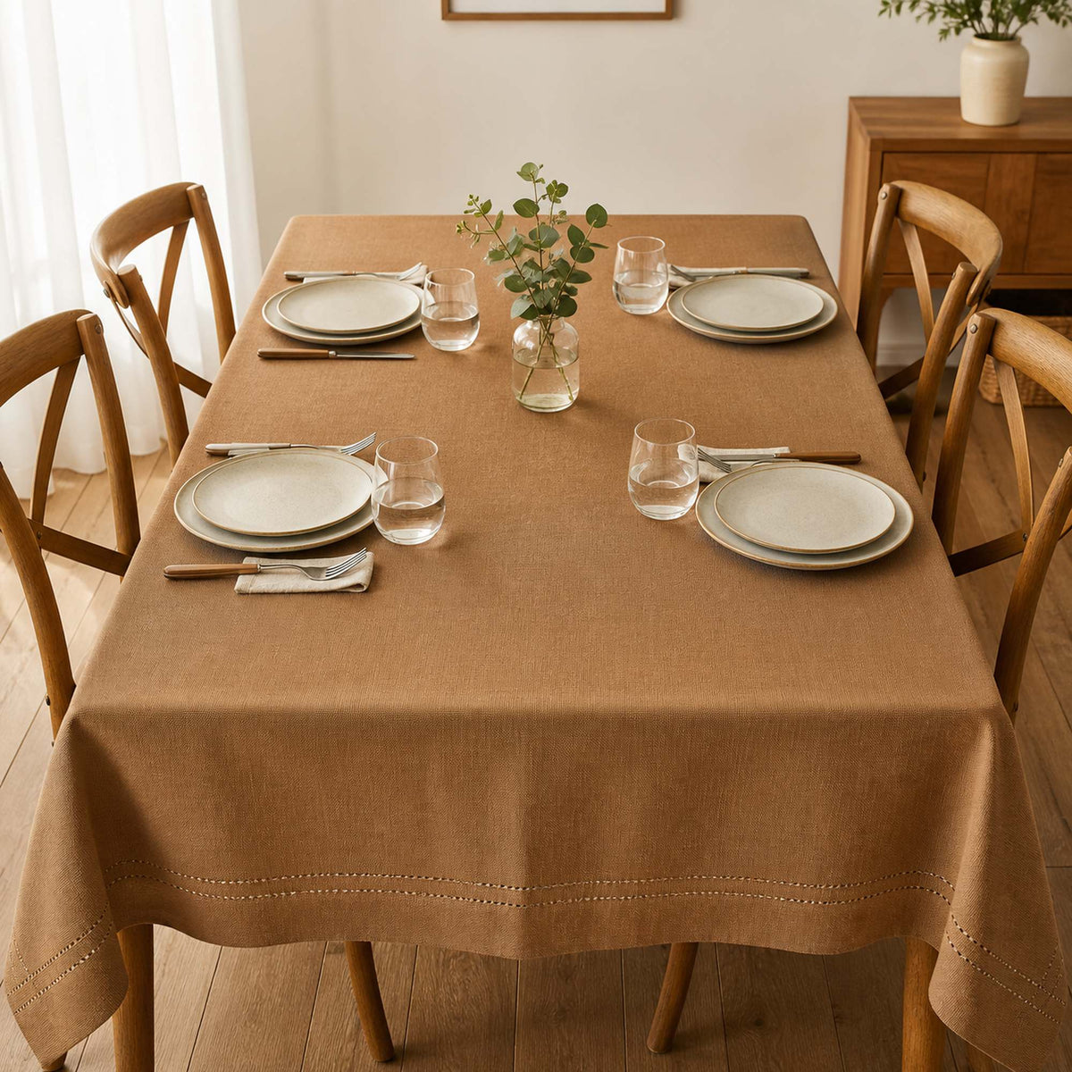Mantel Picot Café - Decoexpress
