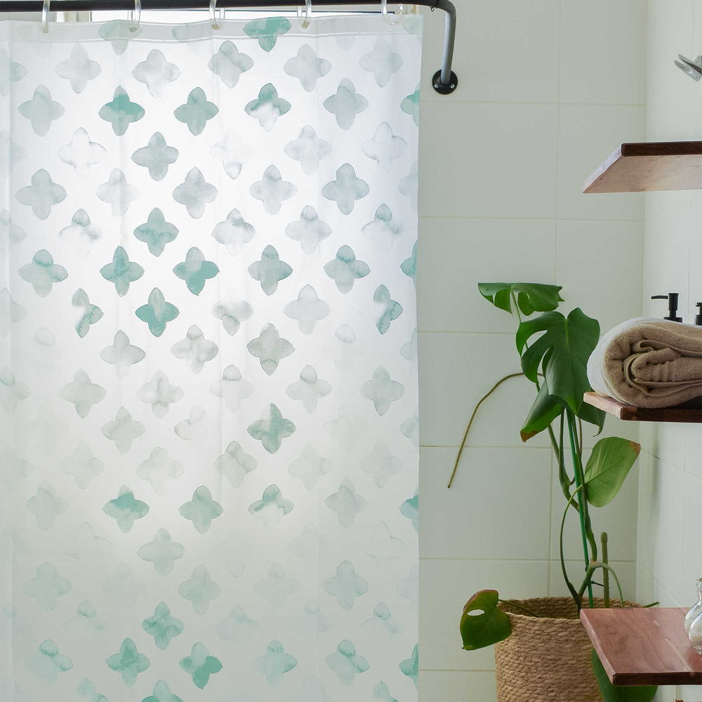 Cortina baño PEVA Aqua Impermeable 180x180 Cms