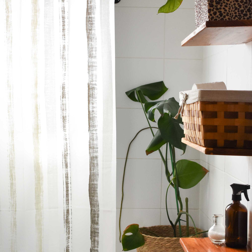 Cortina baño PEVA Coral Impermeable 180x180 Cms