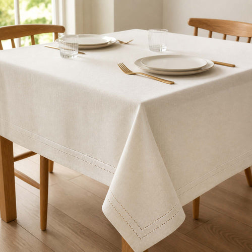 Mantel Picot Crema - Decoexpress