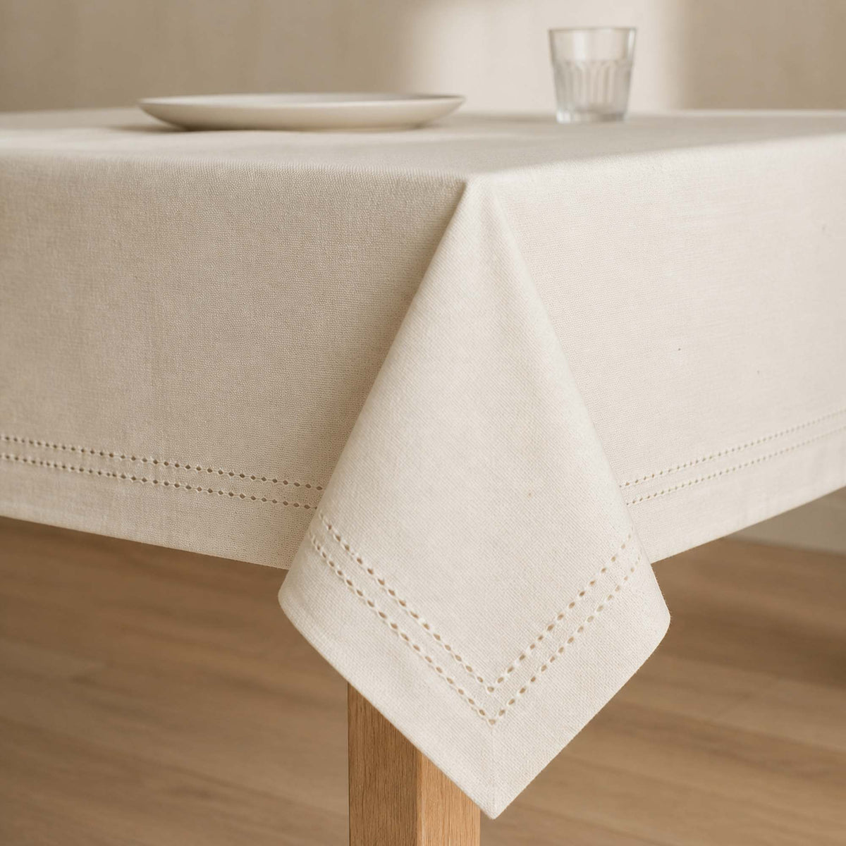 Mantel Picot Crema - Decoexpress