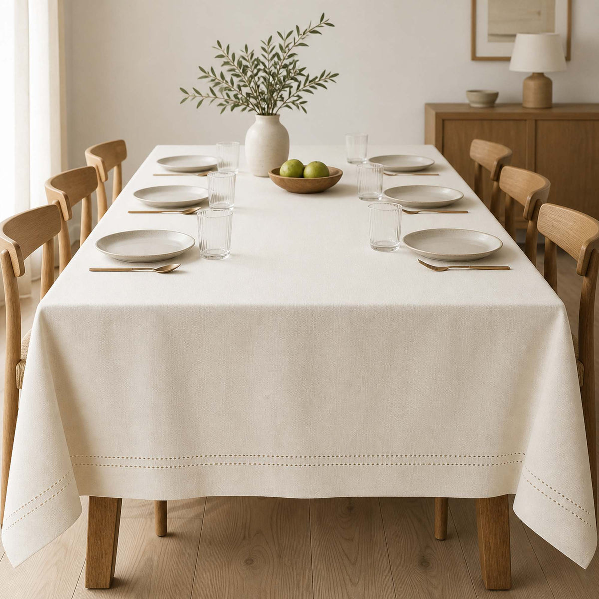 Mantel Picot Crema - Decoexpress