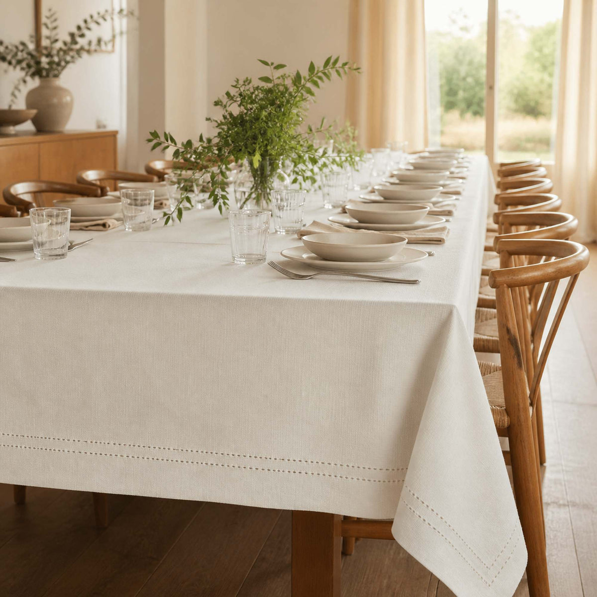 Mantel Picot Crema - Decoexpress