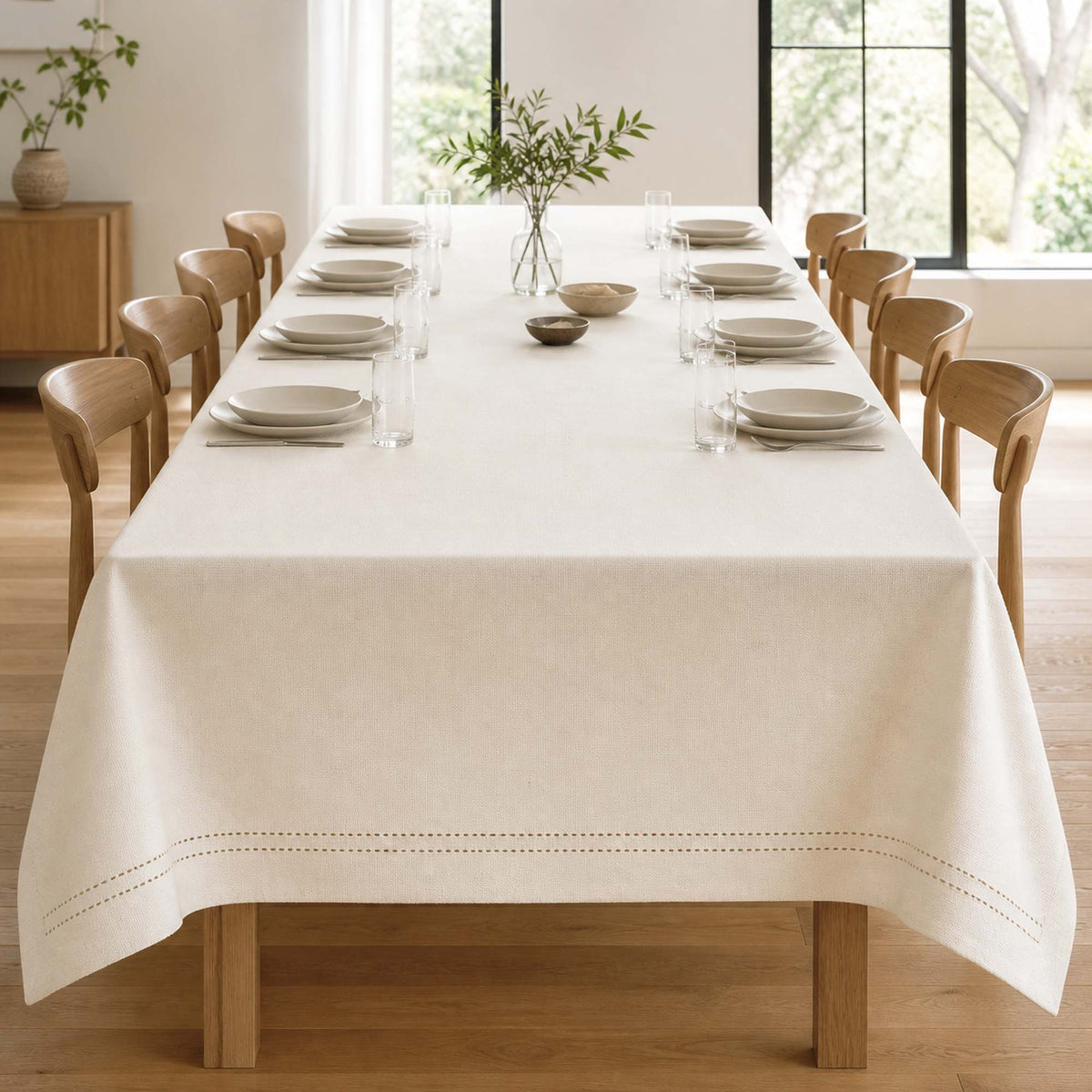 Mantel Picot Crema - Decoexpress
