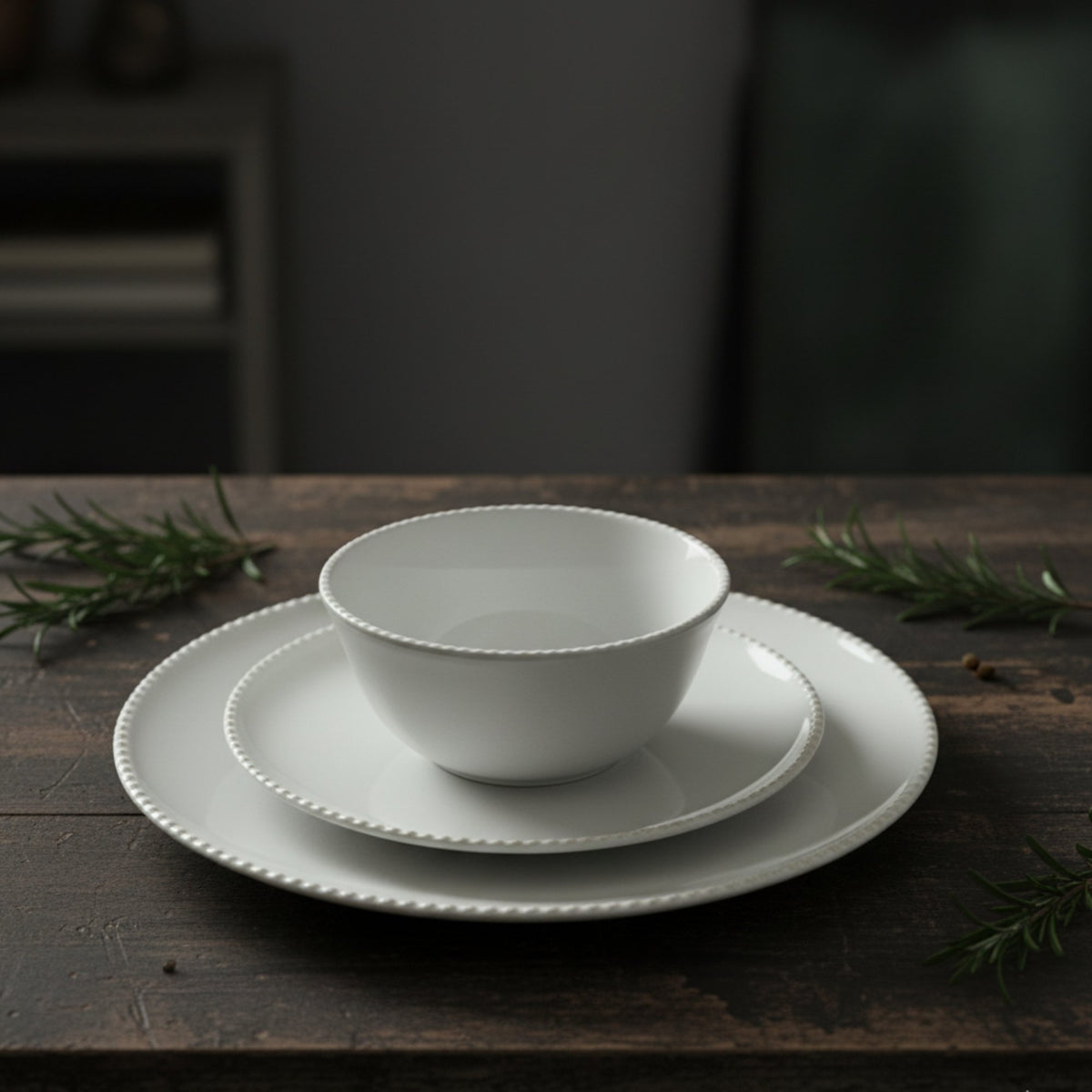 Juego de loza 18 piezas Vajilla Cerámica Oxford