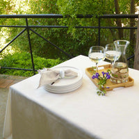 Mantel de Algodón Max Liso Hueso - Decoexpress