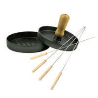 Set Prensa Hamburguesa y 4 Pzs Anticucho - Decoexpress