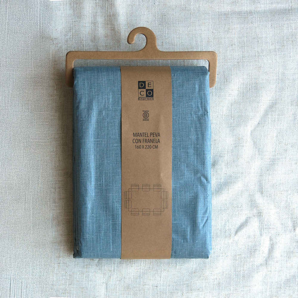 Mantel Peva Azul 180x280 - Decoexpress