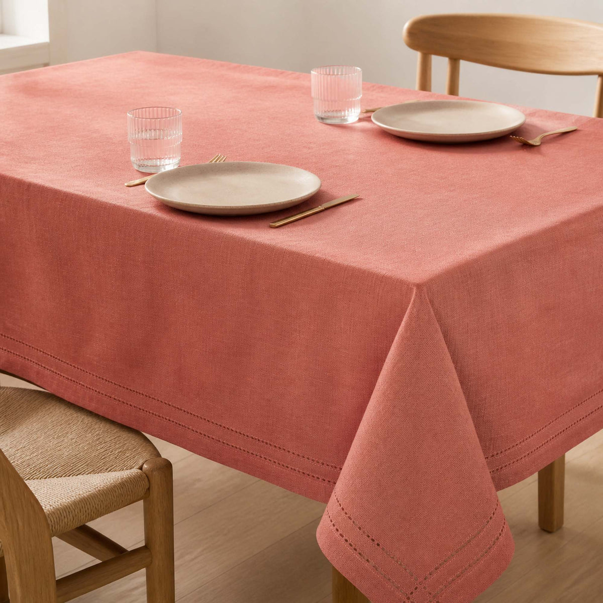 Mantel Picot Rosado - Decoexpress