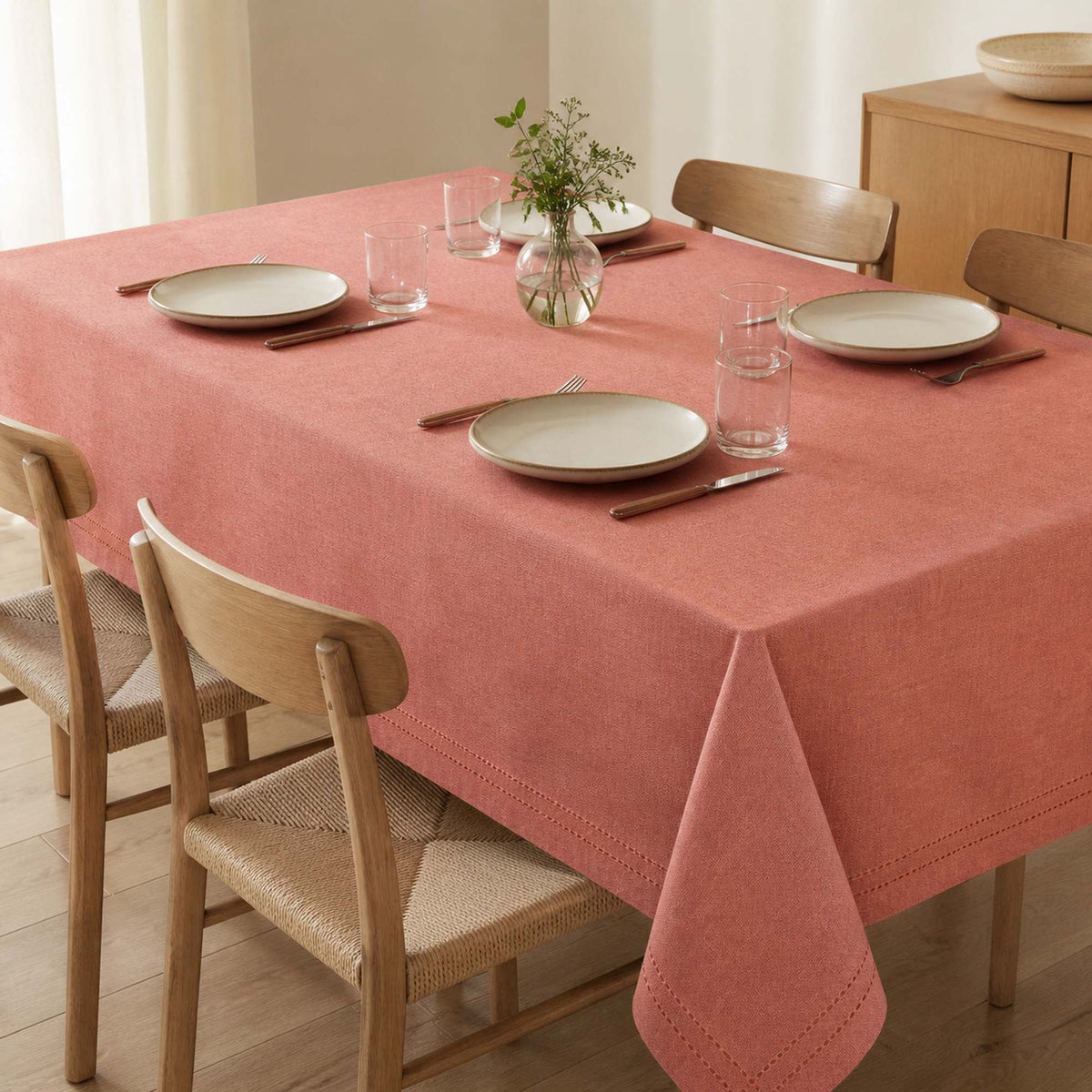 Mantel Picot Rosado - Decoexpress