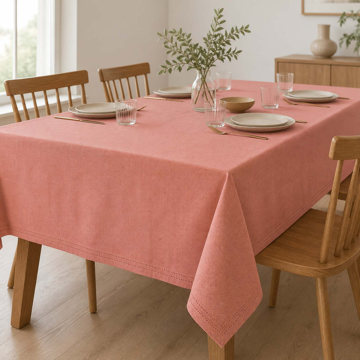 Mantel Picot Rosado - Decoexpress