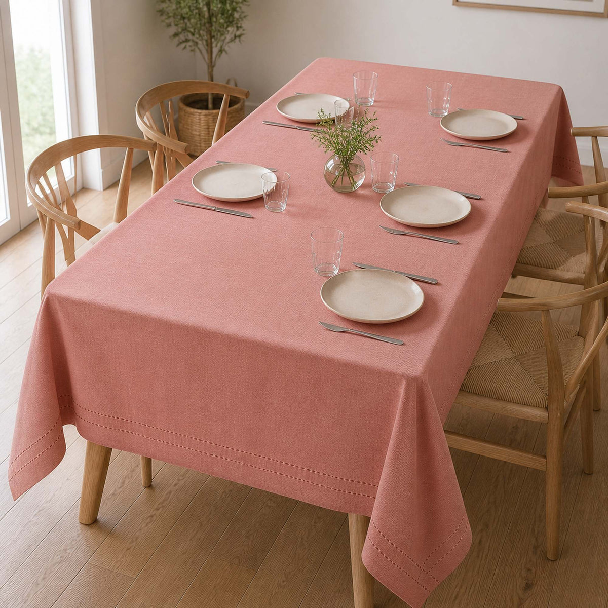 Mantel Picot Rosado - Decoexpress