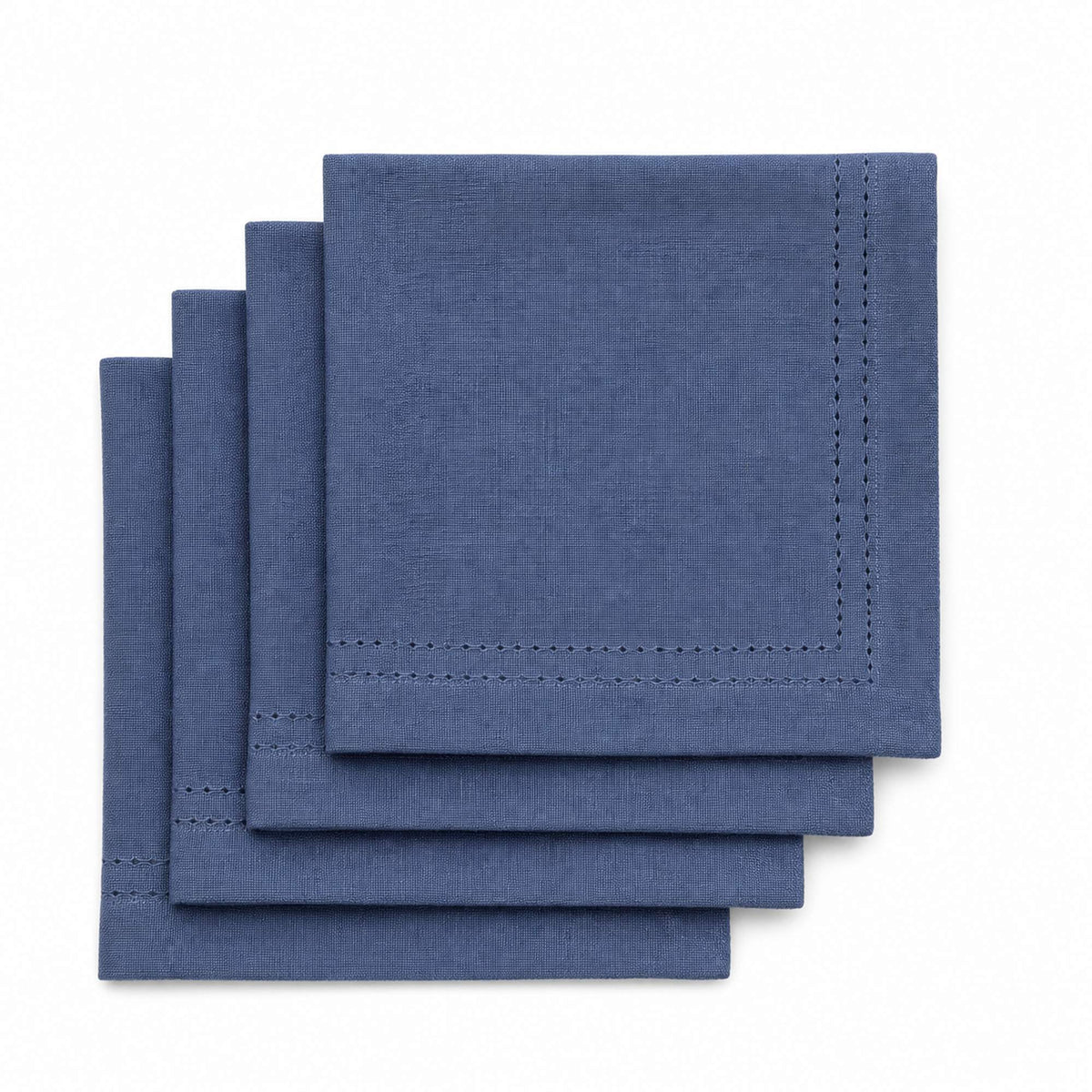 Set 4 Servilletas Picot Azul - Decoexpress