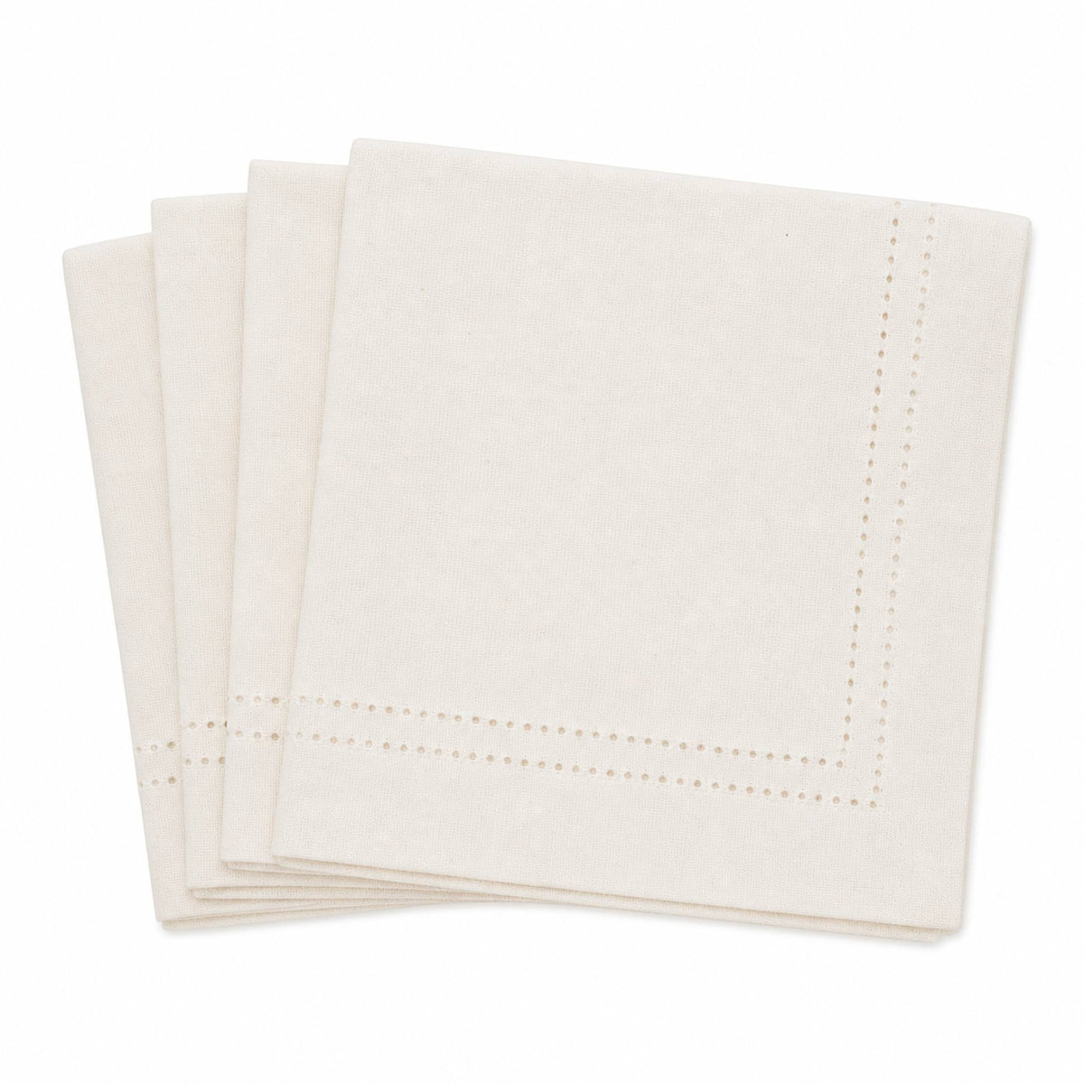 Set 4 Servilletas Picot Crema - Decoexpress