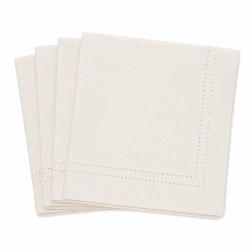 Set 4 Servilletas Picot Crema - Decoexpress