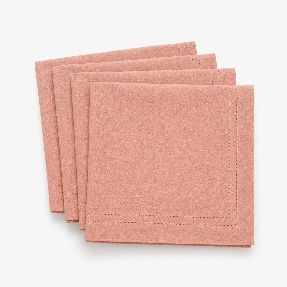Set 4 Servilletas Picot Rosado - Decoexpress