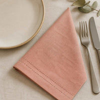 Set 4 Servilletas Picot Rosado - Decoexpress