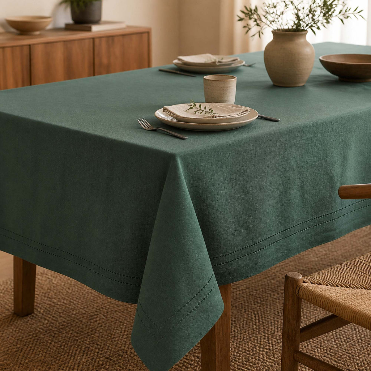 Mantel Picot Verde - Decoexpress
